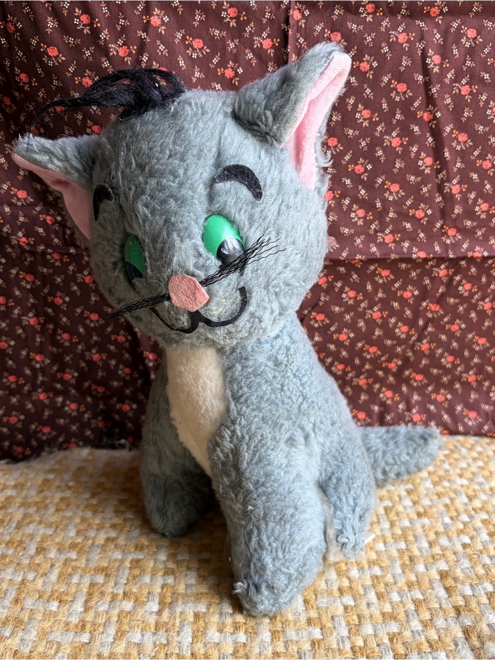 Vintage Berlioz Aristocats Walt Disney Plush 1960s Cat Rare Collectible